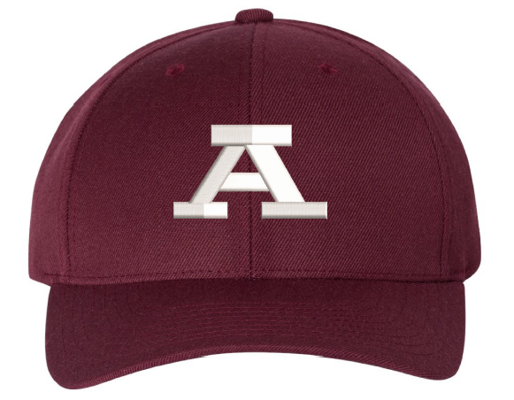 Cloth Snapback Hat (Maroon)
