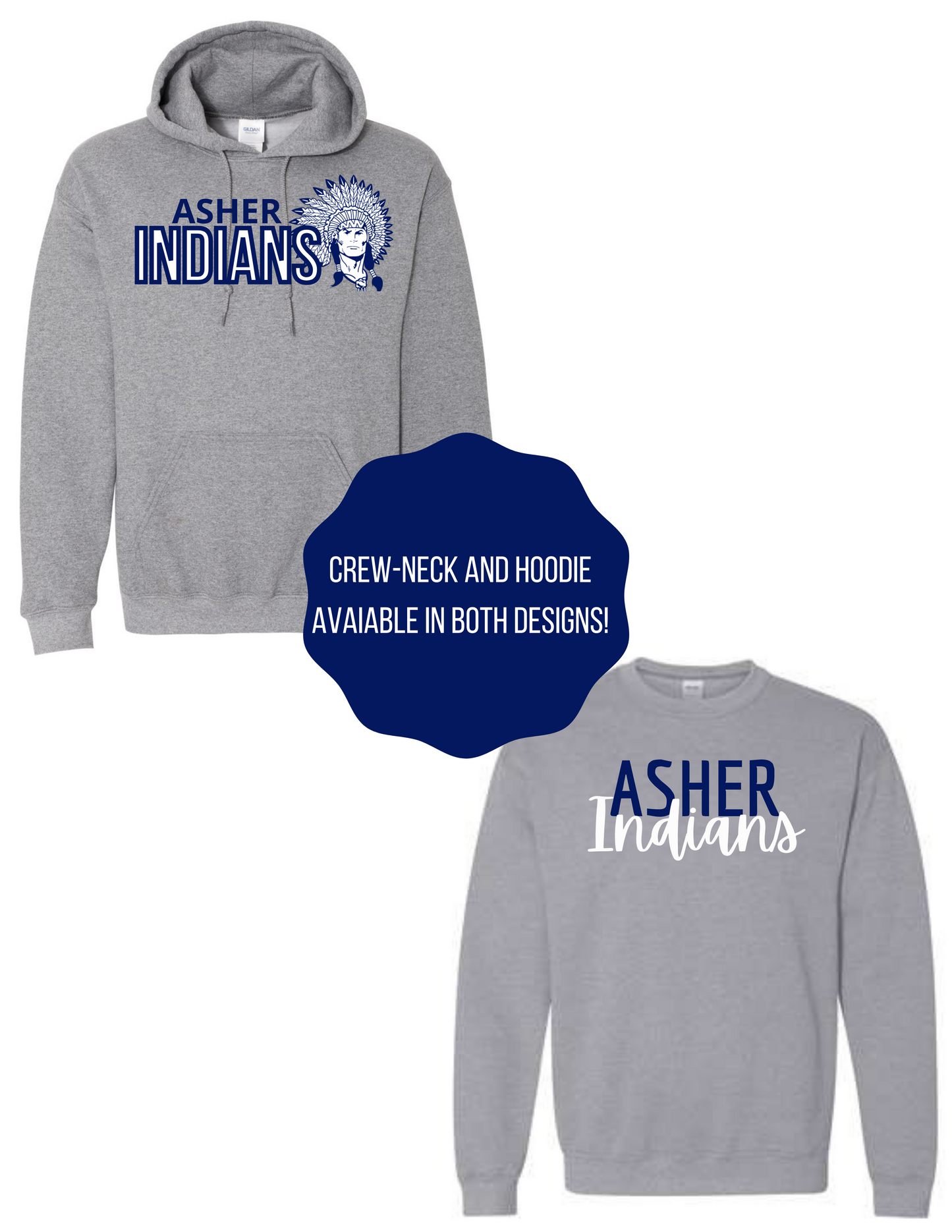 Bethel•Dale•Earlsboro•Tecumseh•Asher•Macomb Sweatshirts